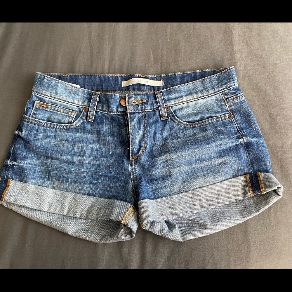 Jean shorts with cuff